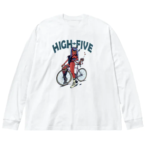 "HIGH FIVE" ビッグシルエットロングスリーブTシャツ