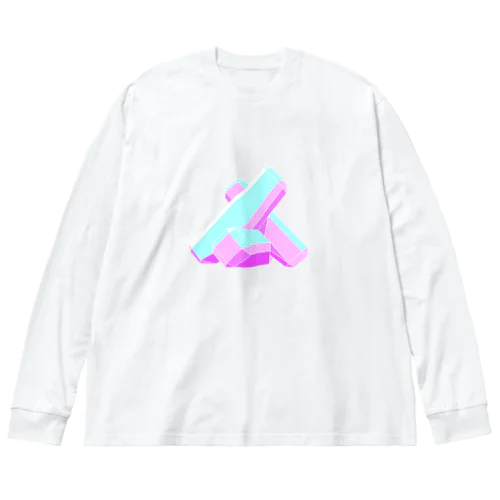 ゆめかわ三柱ブロックⅡ型 Big Long Sleeve T-Shirt