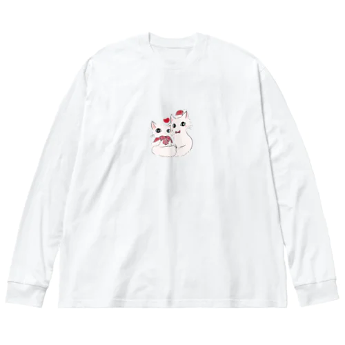 恋人の猫 ビッグシルエットロングスリーブTシャツ