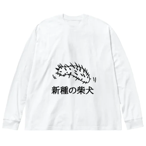 遥か遠い未来の犬(長毛種) ビッグシルエットロングスリーブTシャツ