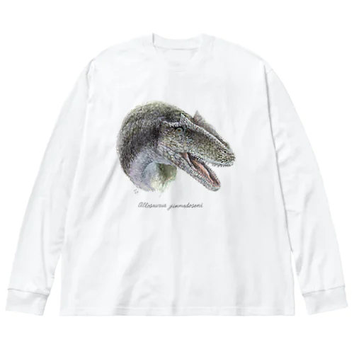 Allosaurus jimmadoseni ビッグシルエットロングスリーブTシャツ