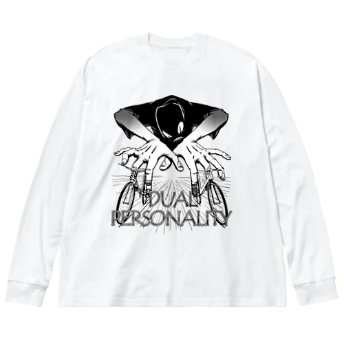 "DUAL PERSONALITY"(B&W) #1 Big Long Sleeve T-Shirt