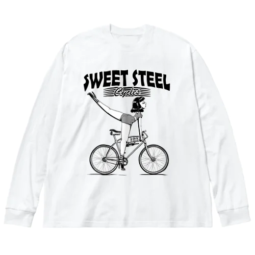 "SWEET STEEL Cycles" #1 ビッグシルエットロングスリーブTシャツ