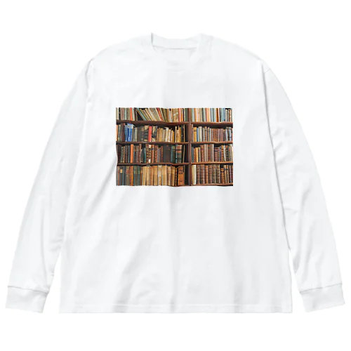 書斎　本の部屋 ビッグシルエットロングスリーブTシャツ