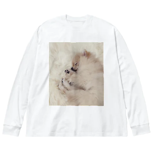 すやすやポメラニアンむめも Big Long Sleeve T-Shirt