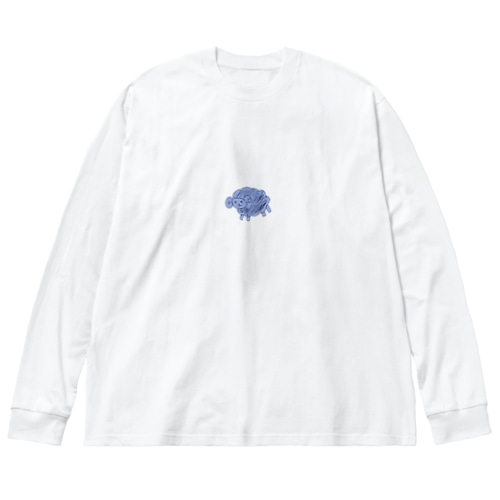 川に流される羊 Big Long Sleeve T-Shirt