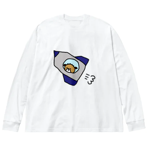 もふもふぬんたろうロケット ビッグシルエットロングスリーブTシャツ