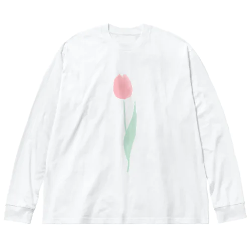 ちゅーりっぷ_愛の芽生え（ピンク） Big Long Sleeve T-Shirt