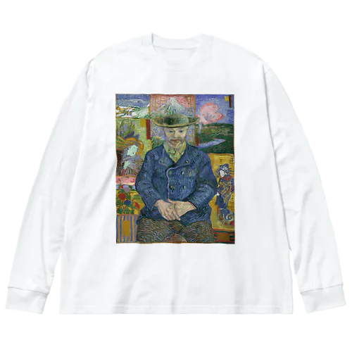 ゴッホ / Portrait of Père Tanguy, 1887 Big Long Sleeve T-Shirt