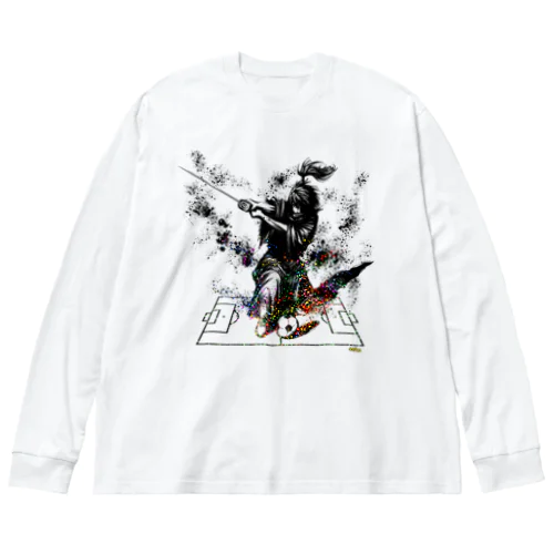 墨侍（カラー）  Big Long Sleeve T-Shirt