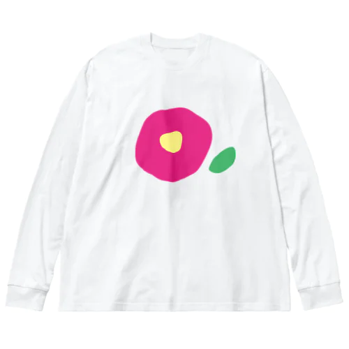 椿（濃ピンク） Big Long Sleeve T-Shirt