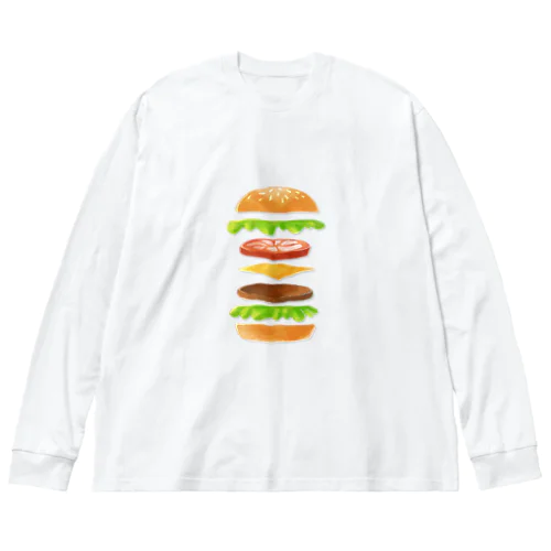 ハンバーガー　 Big Long Sleeve T-Shirt