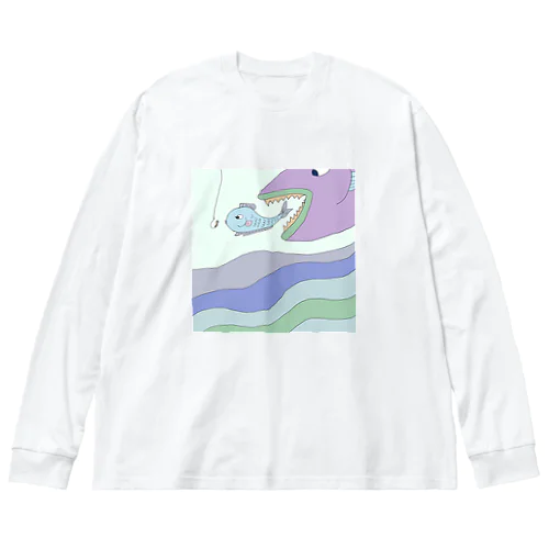 後方不注意 Big Long Sleeve T-Shirt