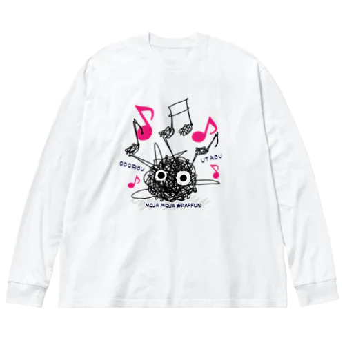 CT106 もじゃもじゃ★ぱっふん*ODOROU UTAO*A Big Long Sleeve T-Shirt