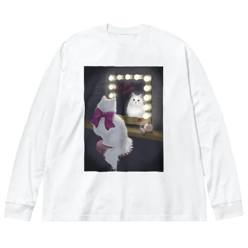 女優な白猫 Big Long Sleeve T-Shirt