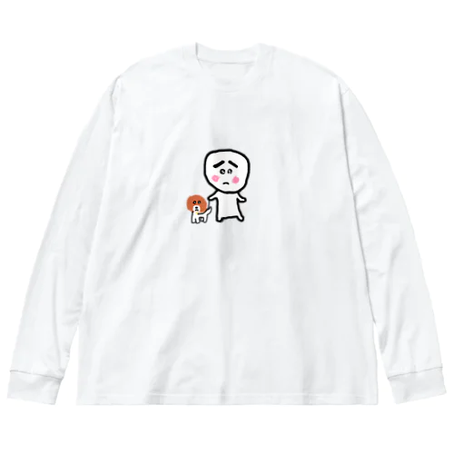 ぴえまる♡散歩してます Big Long Sleeve T-Shirt