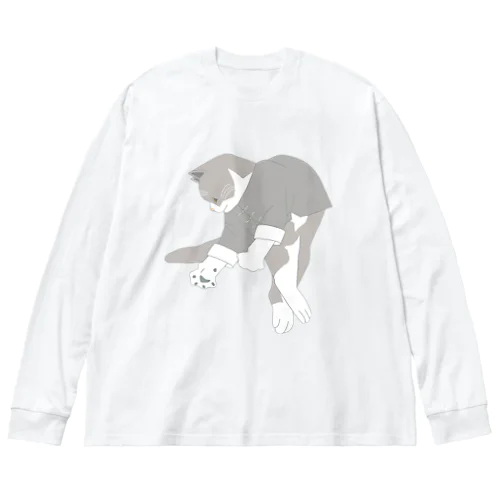 猫功夫(猫カンフー) ビッグシルエットロングスリーブTシャツ