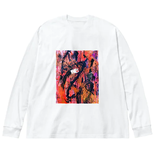 赤い花びらが落ちる時 Big Long Sleeve T-Shirt