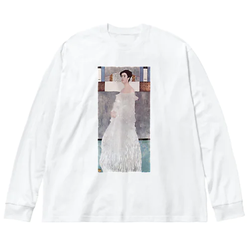 グスタフ・クリムト（Gustav Klimt） / 『マルガレーテ・ストンボロー＝ウィトゲンシュタインの肖像』（1905年） Big Long Sleeve T-Shirt