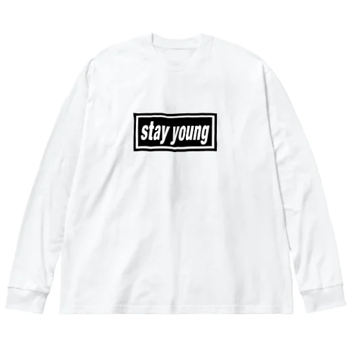 stay young-ステイヤング-BOXロゴ ビッグシルエットロングスリーブTシャツ