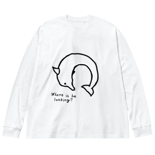 イリュージョンイルカ ビッグシルエットロングスリーブTシャツ