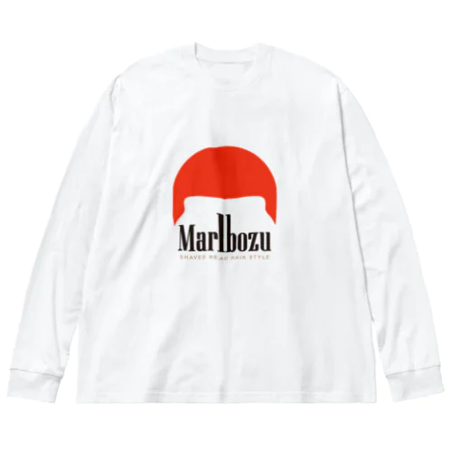 マールボーズ 丸坊主　ロゴ ビッグシルエットロングスリーブTシャツ