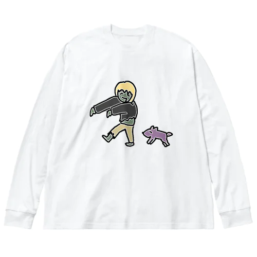 生きるしかばねちゃん文字なしグッズ Big Long Sleeve T-Shirt