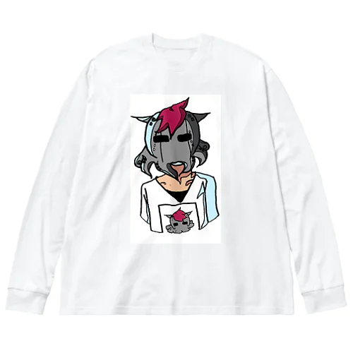 鋼の面ダコさん Big Long Sleeve T-Shirt