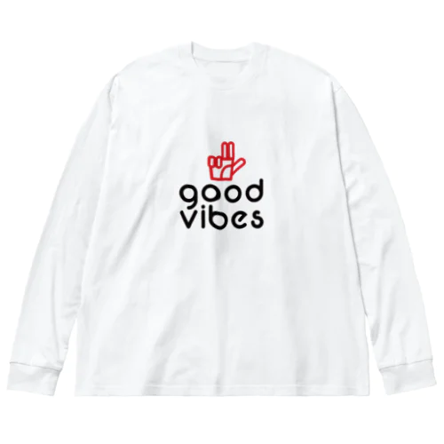 GOODVIBESロゴ Big Long Sleeve T-Shirt