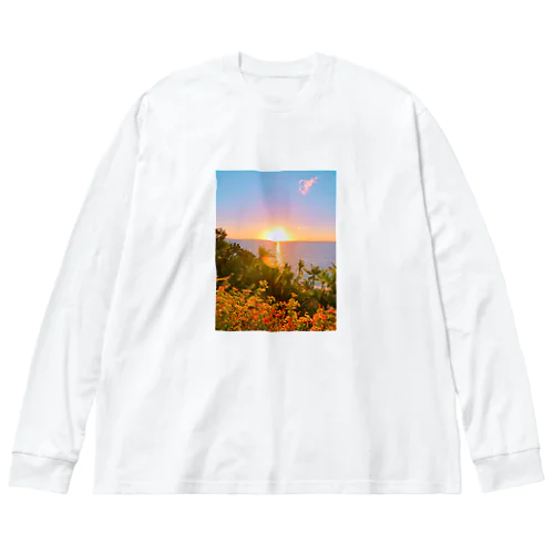 トロピカルsunrise Big Long Sleeve T-Shirt