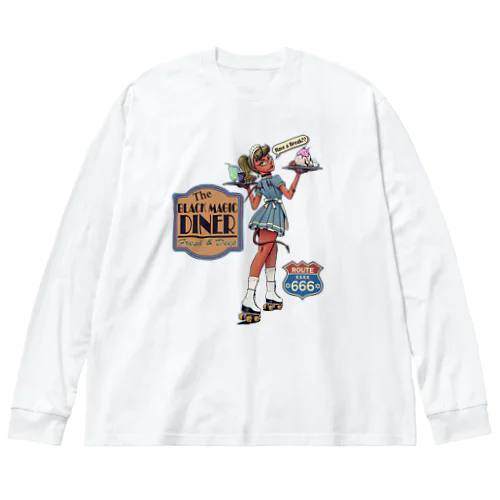 "BLACK MAGIC DINER" Big Long Sleeve T-Shirt