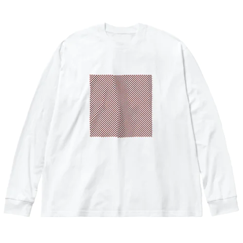 市松模様 Big Long Sleeve T-Shirt