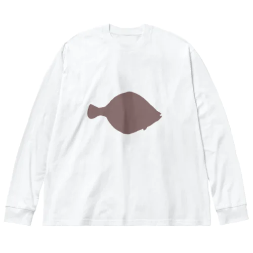 カレイ　シルエット Big Long Sleeve T-Shirt