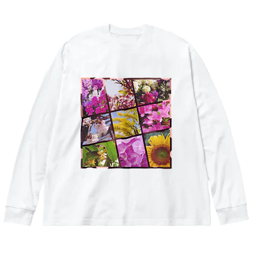 Flower ビッグシルエットロングスリーブTシャツ