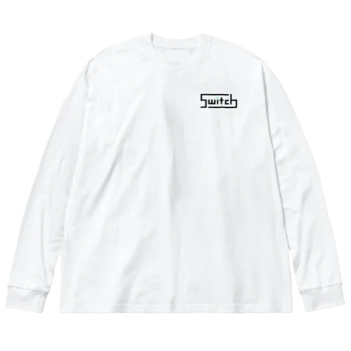 logo_black_g ビッグシルエットロングスリーブTシャツ