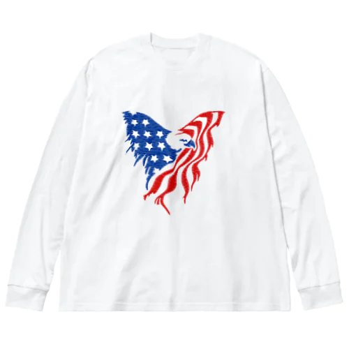 American Bald Eagle Big Long Sleeve T-Shirt