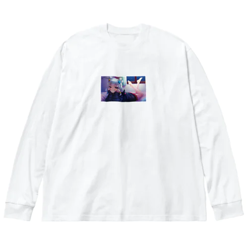 【サイン入り】飴宮むにイラストグッズ Big Long Sleeve T-Shirt