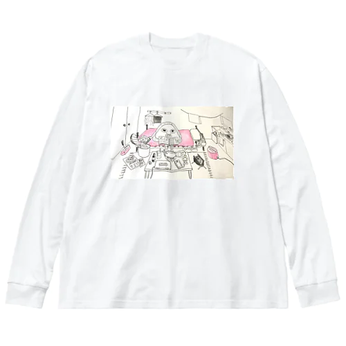 おにぎりOLのりこ金曜日の夜 Big Long Sleeve T-Shirt