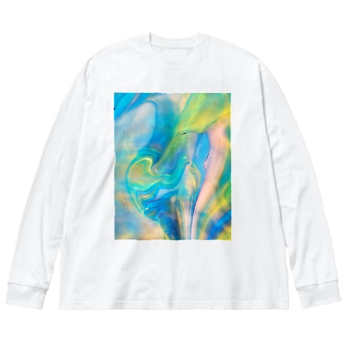 マーブル-04 Big Long Sleeve T-Shirt