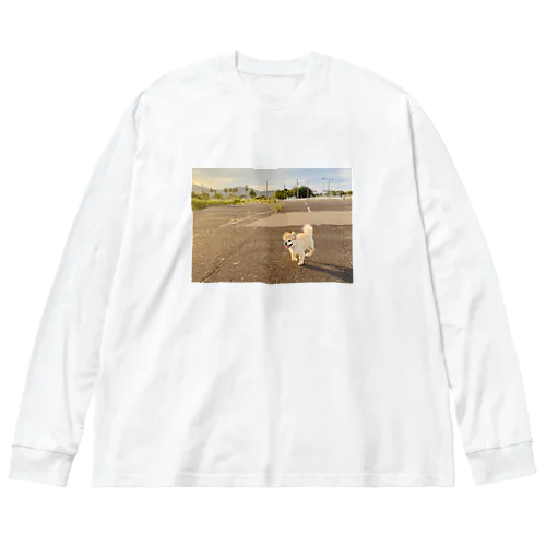 走るとらちち Big Long Sleeve T-Shirt