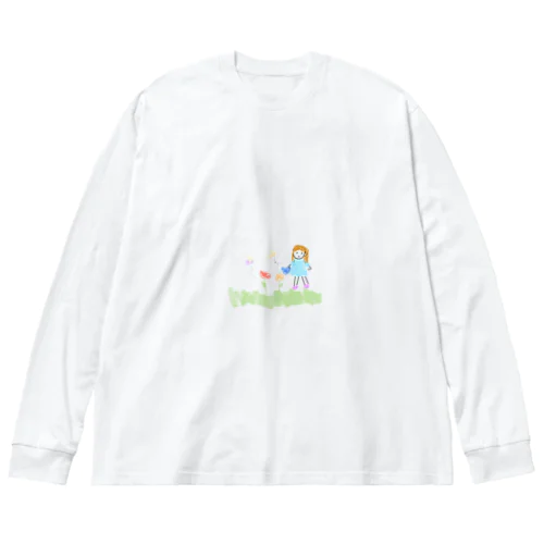 チューリップ畑で過ごす日々🌷 ビッグシルエットロングスリーブTシャツ