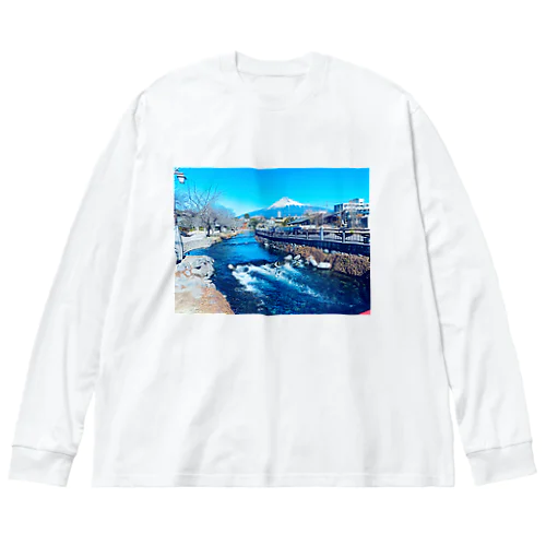 富士山 Big Long Sleeve T-Shirt