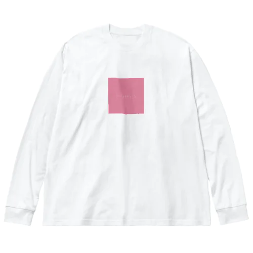 happy ピンク Big Long Sleeve T-Shirt