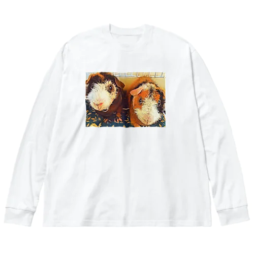 もじおともじろう ビッグシルエットロングスリーブTシャツ