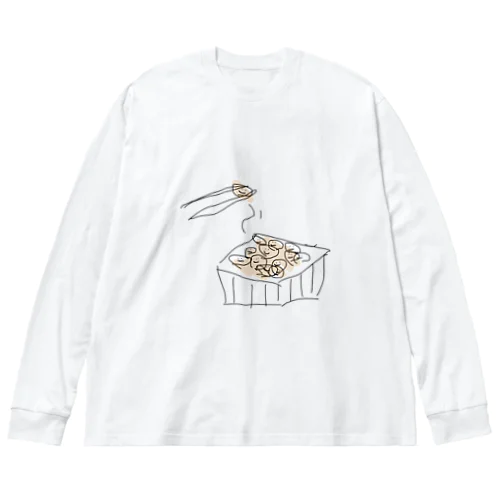 ㊤なっとう ビッグシルエットロングスリーブTシャツ