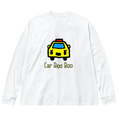 車ブーブー ビッグシルエットロングスリーブTシャツ