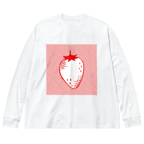 ストライプ（いちご）ヤ Big Long Sleeve T-Shirt