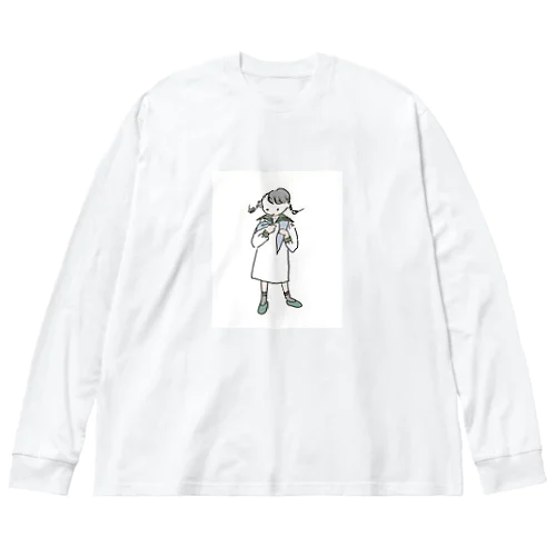 スカーフの結いかた Big Long Sleeve T-Shirt