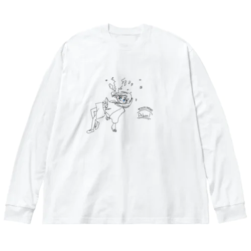 ドボン背景無し ビッグシルエットロングスリーブTシャツ