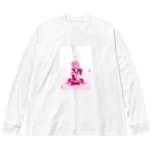 桜吹雪 Big Long Sleeve T-Shirt